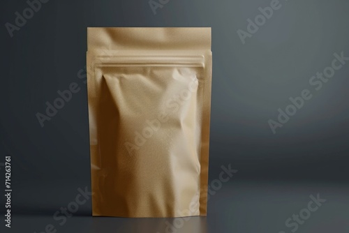 A close-up view of a bag of food placed on a table. Suitable for food-related themes and concepts