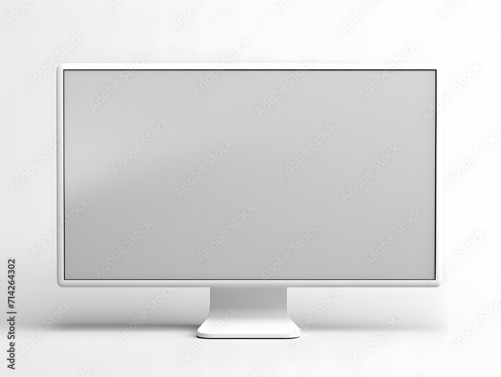 3D blank computer display mockup 3D blank computer display mockup