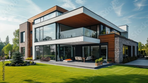 Modern house concept inspiration, ideal for business rental house concepts, homes for sale, and advertisements showcasing luxurious and modern houses