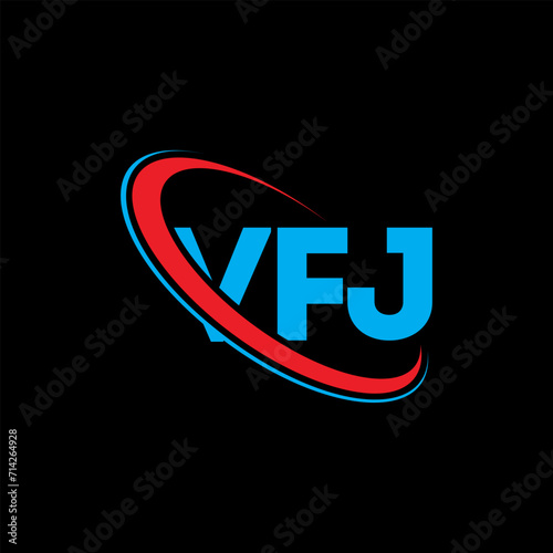 Free Download VFJ logo. VFJ letter. VFJ letter logo design. Initials VFJ logo linked with circle and uppercase monogram logo. VFJ typography for technology, business and real estate brand. - GFXLoad