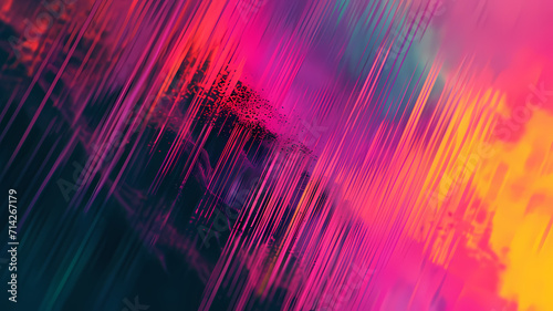 Abstract background channeling futuristic digital art with synthwave color schemes