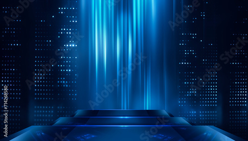 Abstract scene from rays of...