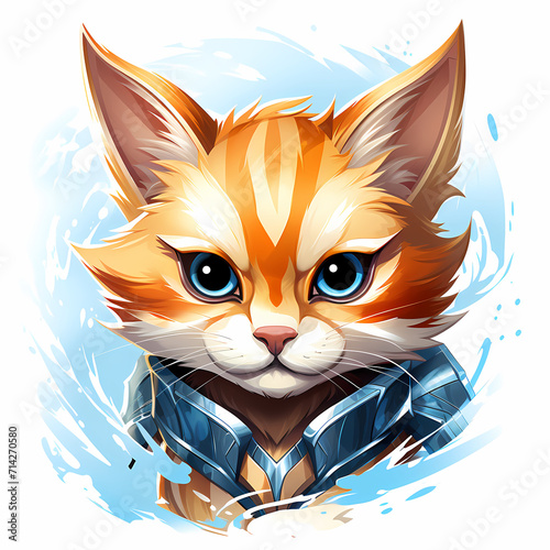 Beautiful cute fox water co...