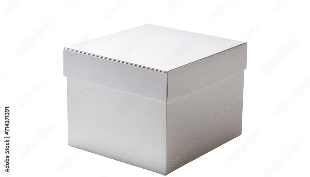 Blank white box isolated on transparent background. 3d rendering. Blank white box isolated on transparent background. 3d rendering.