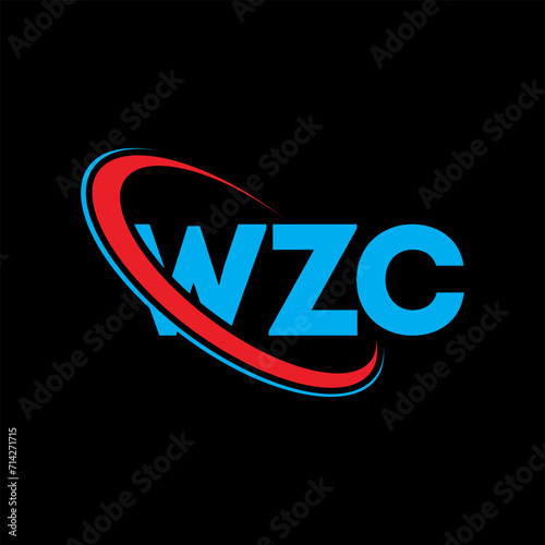 WZC logo. WZC letter. WZC letter logo design. Initials WZC logo linked with circle and uppercase monogram logo. WZC typography for technology, business and real estate brand.