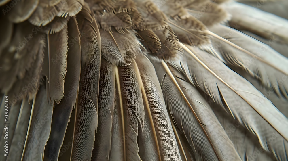 Naklejka premium a close up of a bird's feathers with a background