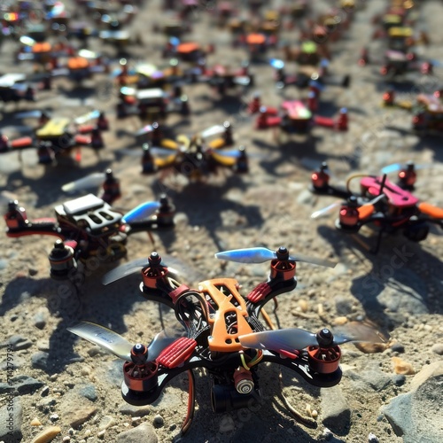 Future warfare: Swarm of drones
