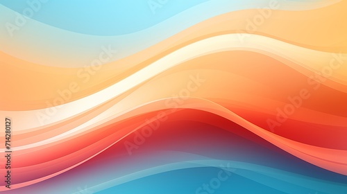 Abstract Wave Line Effect for Background and Wallpaper AI Generated
