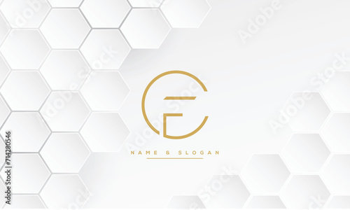 CF or FC Alphabet Letters Logo Monogram photo