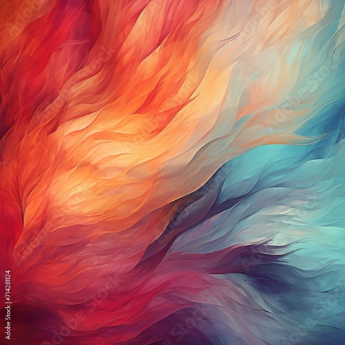Abstract background of blue and orange colors. Design element for book covers, presentations layouts, title backgrounds.