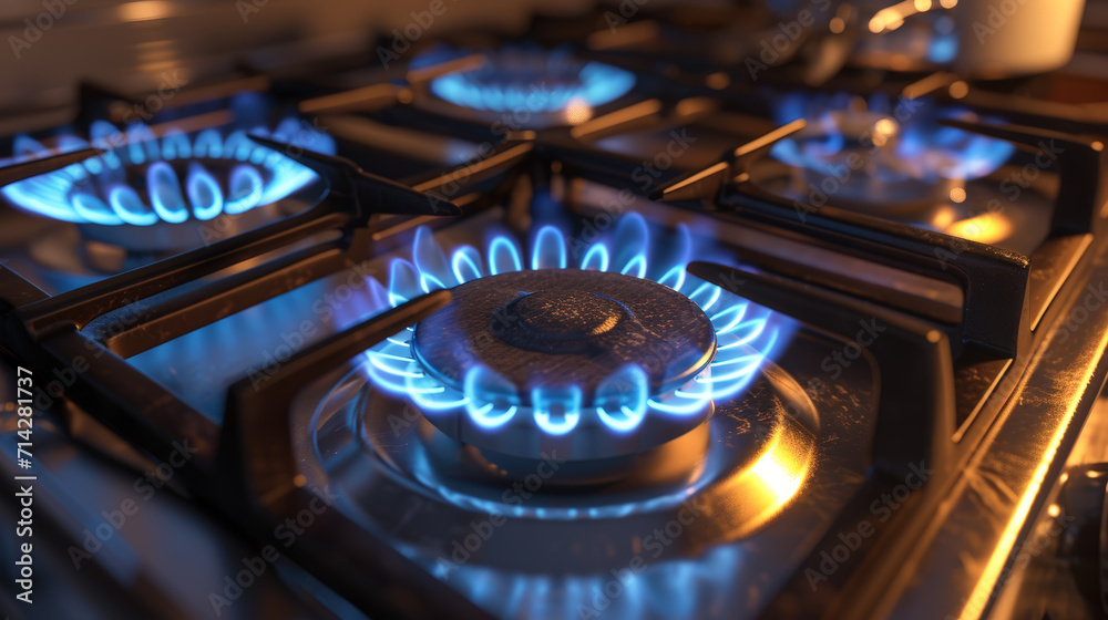 Flames of Culinary Artistry: Capturing the Essence of a Gas Stove Burner. Generative AI Flames of Culinary Artistry: Capturing the Essence of a Gas Stove Burner. Generative AI