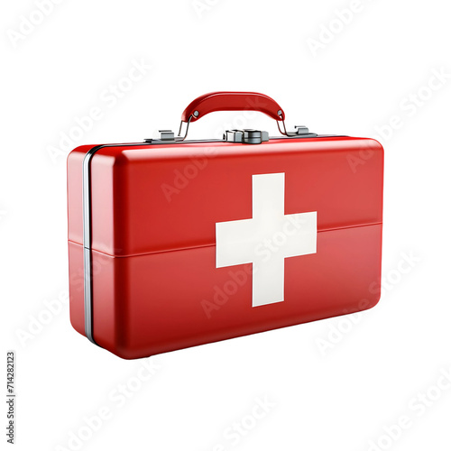 First aid kit (PNG Object) isolated on white background photo