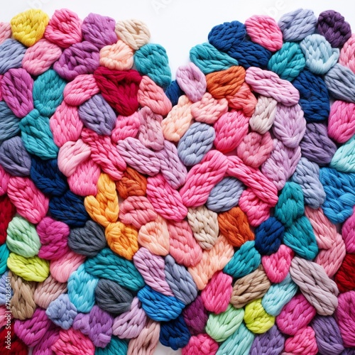 How weave heart shape tapestry poppet makes image