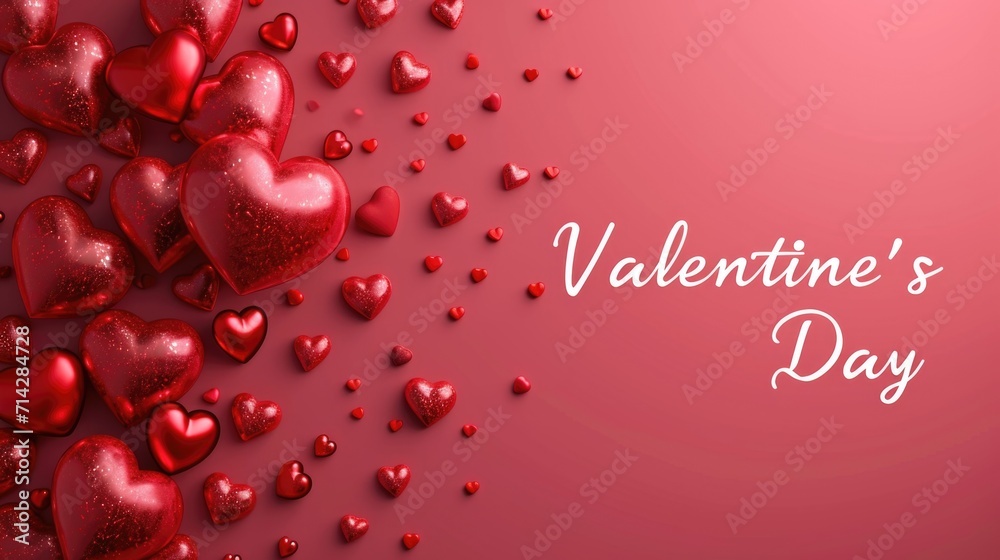 Elegant happy valentine's day design banner template Elegant happy valentine's day design banner template