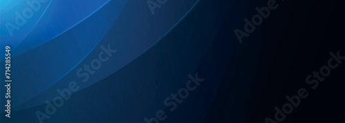 Modern dark blue banner background with geometric diagonal overlay and glowing lines eps 10