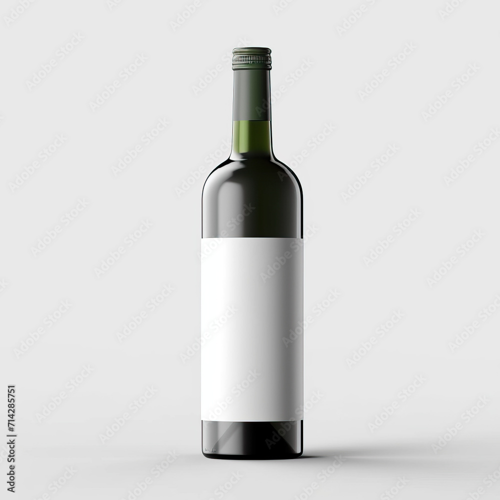 Wine bottle on white background ultra realistic,alcohol, red, white, wine Wine bottle on white background ultra realistic,alcohol, red, white, wine