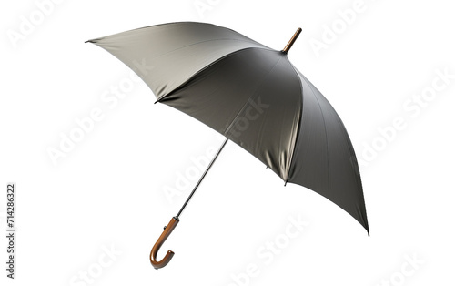 Modern umbrella design featuring a sleek metallic tone Isolated on Transparent Background PNG.