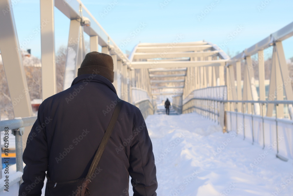 Man in the brige. Man in the brige.