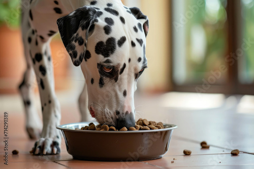Kibble Chronicles: Dalmatian's Outdoor Dining Affair © AIproduction