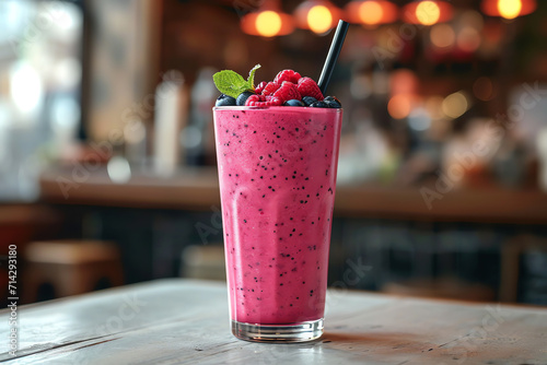 red fruits smoothie, AI generated