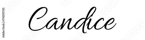 Candice- black color - female name - ideal for websites, emails, presentations, greetings, banners, cards, books, t-shirt, sweatshirt, prints, cricut, silhouette,