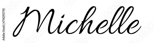 Michelle - black color - female name - ideal for websites, emails, presentations, greetings, banners, cards, books, t-shirt, sweatshirt, prints, cricut, silhouette,