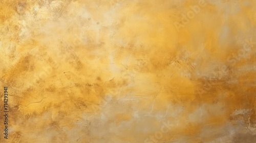 Yellow painted old grunge wall texture
