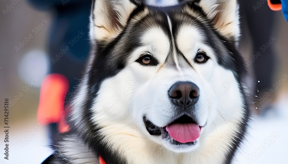 Close-up of an Alaskan Malamute 