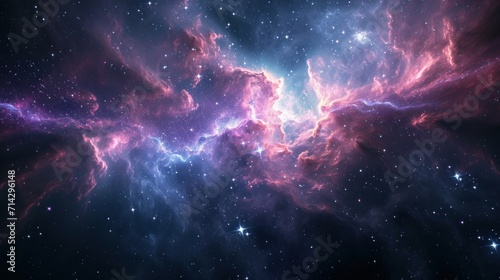 3d rendering. Space wallpaper and background. Universe with stars  constellations  galaxies  nebulae and gas and dust clouds  