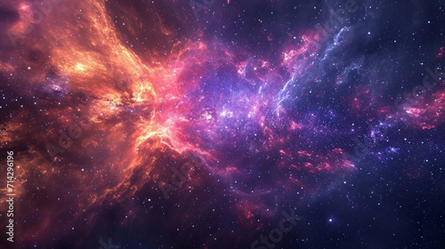 3d rendering. Space wallpaper and background. Universe with stars, constellations, galaxies, nebulae and gas and dust clouds 