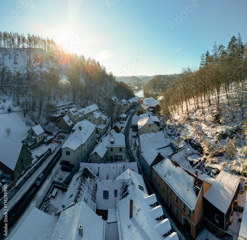 Ziegenrück, the hidden gem nestled in the lush greenery of the Saale valley, is not just a town; it's a secret handshake among nature enthusiasts and tranquility seekers. photo