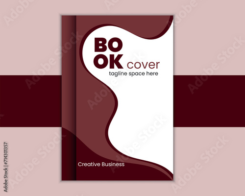 Presentation and professional business book cover design template.