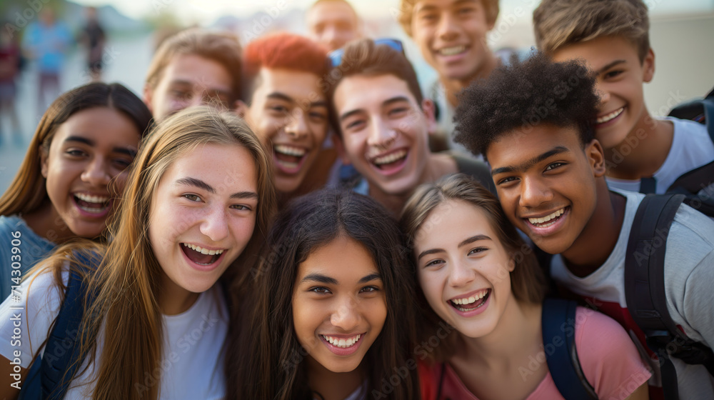 Happy students for Spring break Happy students for Spring break
