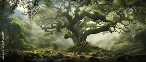 A centuries-old oak tree, witness to countless generations, narrates the changing seasons and the intertwined lives of the forest creatures.