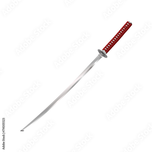 illustration of a sword, katana	