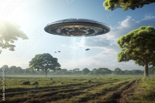 UFO invasion meets alien fantasy in nature.