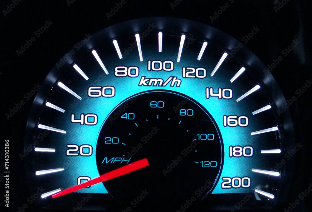 speedometer on black background speedometer on black background
