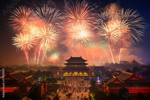 Chinas pyrotechnic set off dazzling