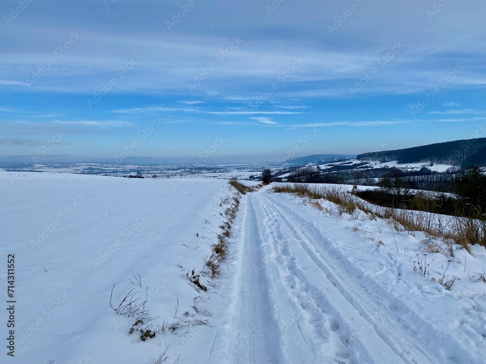 Auf dem Weg zum Ochsenkopf bei Hamma im Winter
