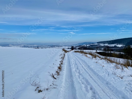 Auf dem Weg zum Ochsenkopf bei Hamma im Winter © Jens