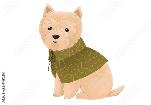 Scottish Terrier Dog Illustration