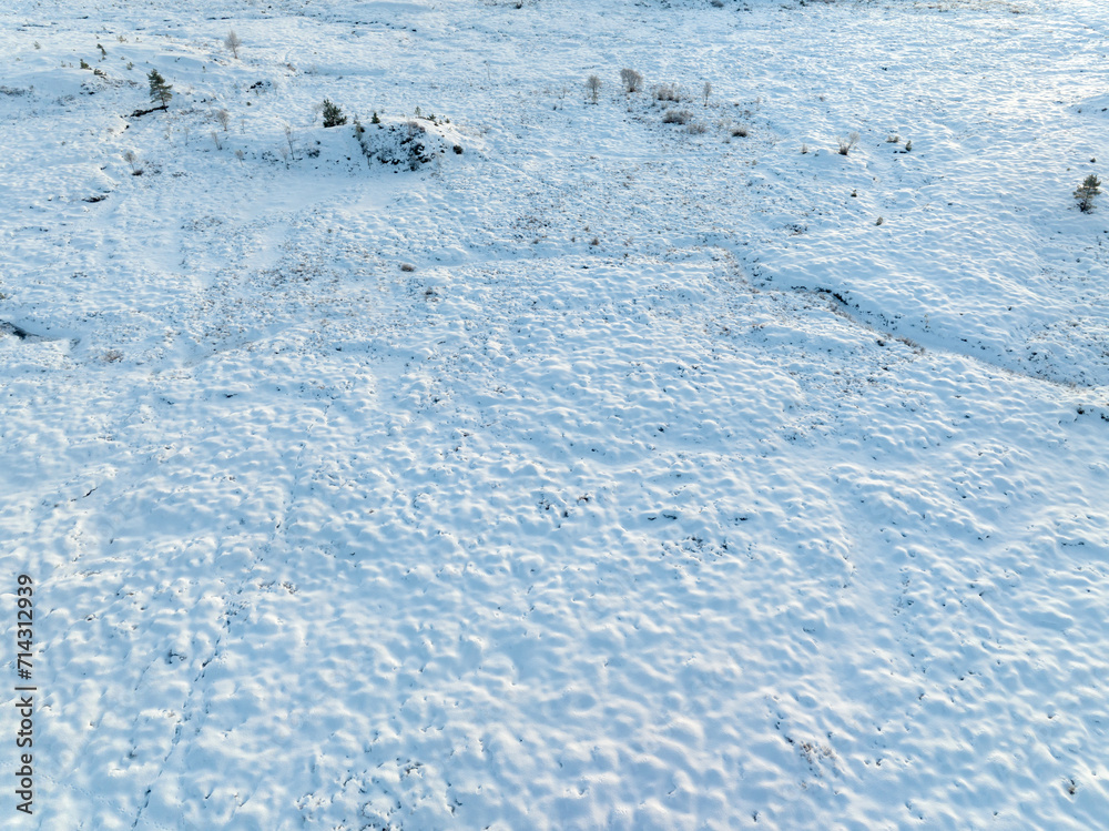 The peatland in Gule-/Stavikmyrane nature reserve in winter ( More og Romsdal, Norway).