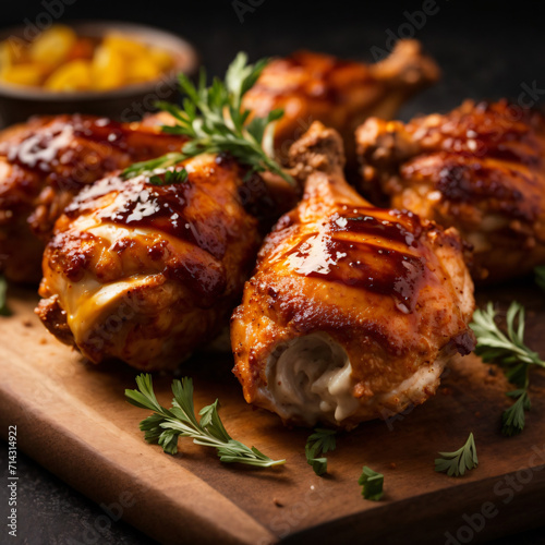 Oklahoma BBQ Chicken Drumsticks - Smoky Grilled Delight with Tangy Spice Kick
