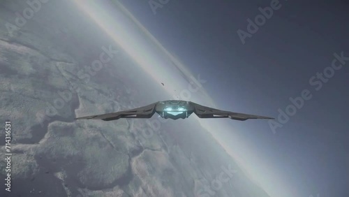 spacecraft stars futurustuc machine 3D animation 
