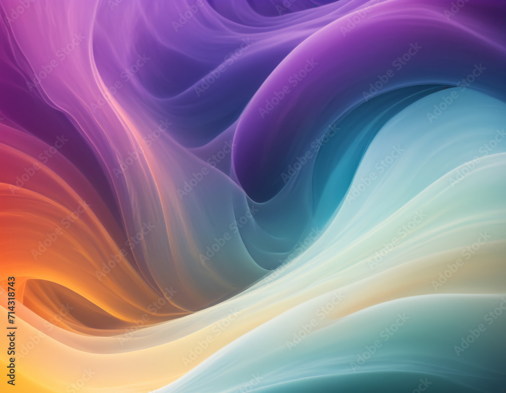 Obraz premium Vibrant Abstract Color Flow