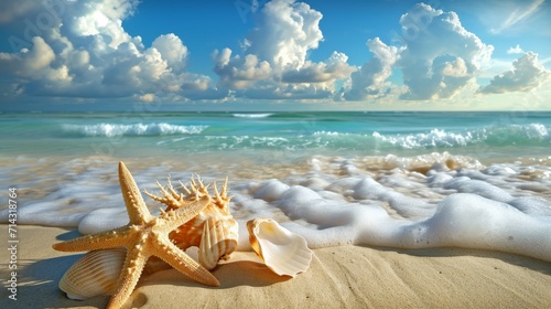  Starfish and Seashell Embrace © BrandwayArt