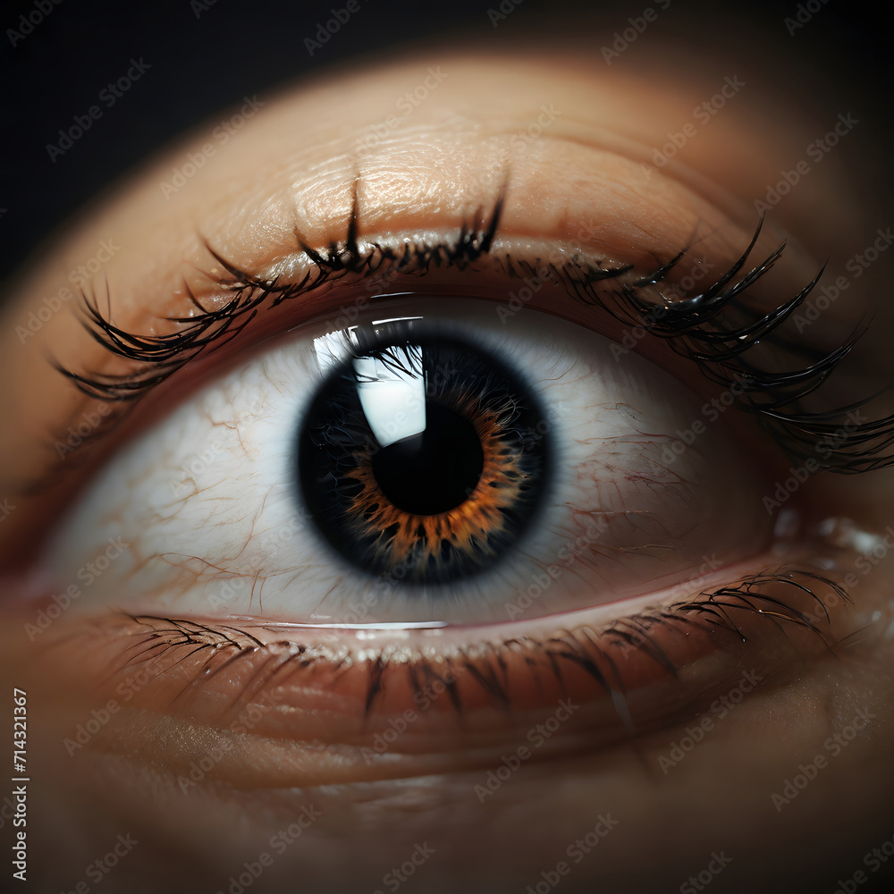Naklejka premium Minimalist Black Eye
