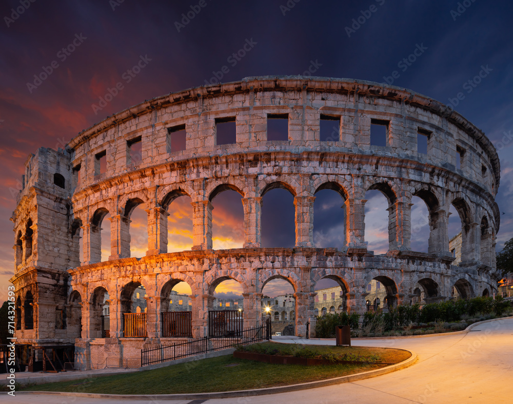 Coliseum in Pula, Croatia.