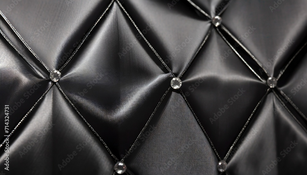 Naklejka premium diamond shape patterned black silk background