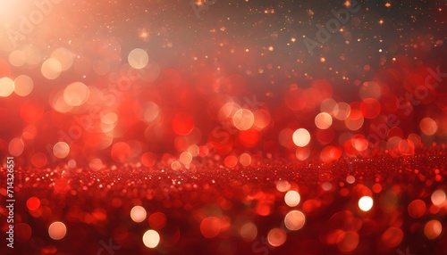 christmas background red holiday abstract light bokeh and glitter abstract with red background